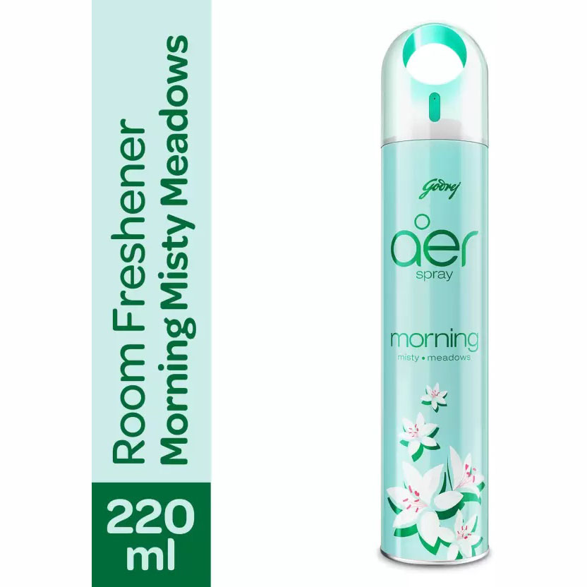 Godrej Aer Room Freshener - Morning Misty Meadows Spray  (220 ml)